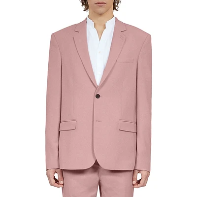 Straight-Cut Suit Jacket