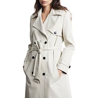 Wool-Blend Classic Trench Coat