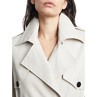 Wool-Blend Classic Trench Coat