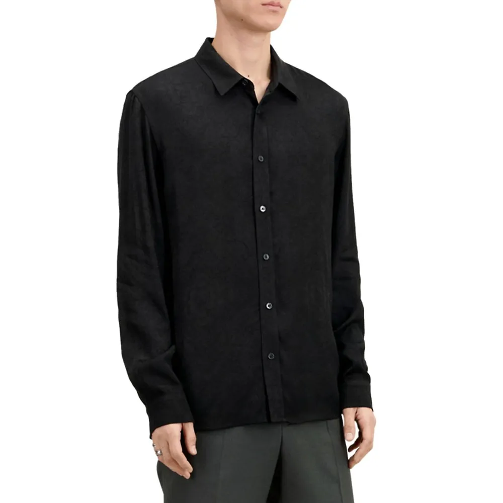 Skull Jacquard Viscose Shirt