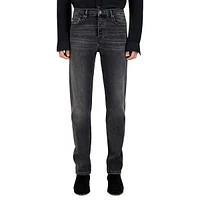 Slim Washed-Finish Jeans