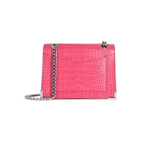 Small Emily Embossed Leather Chain Crossbody Bag