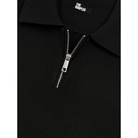 Slim-Fit Quarter-Zip Polo Shirt