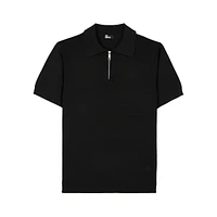 Slim-Fit Quarter-Zip Polo Shirt