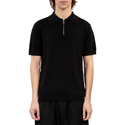 Slim-Fit Quarter-Zip Polo Shirt