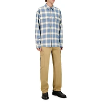 Comfort-Fit Long-Sleeve Check Shirt