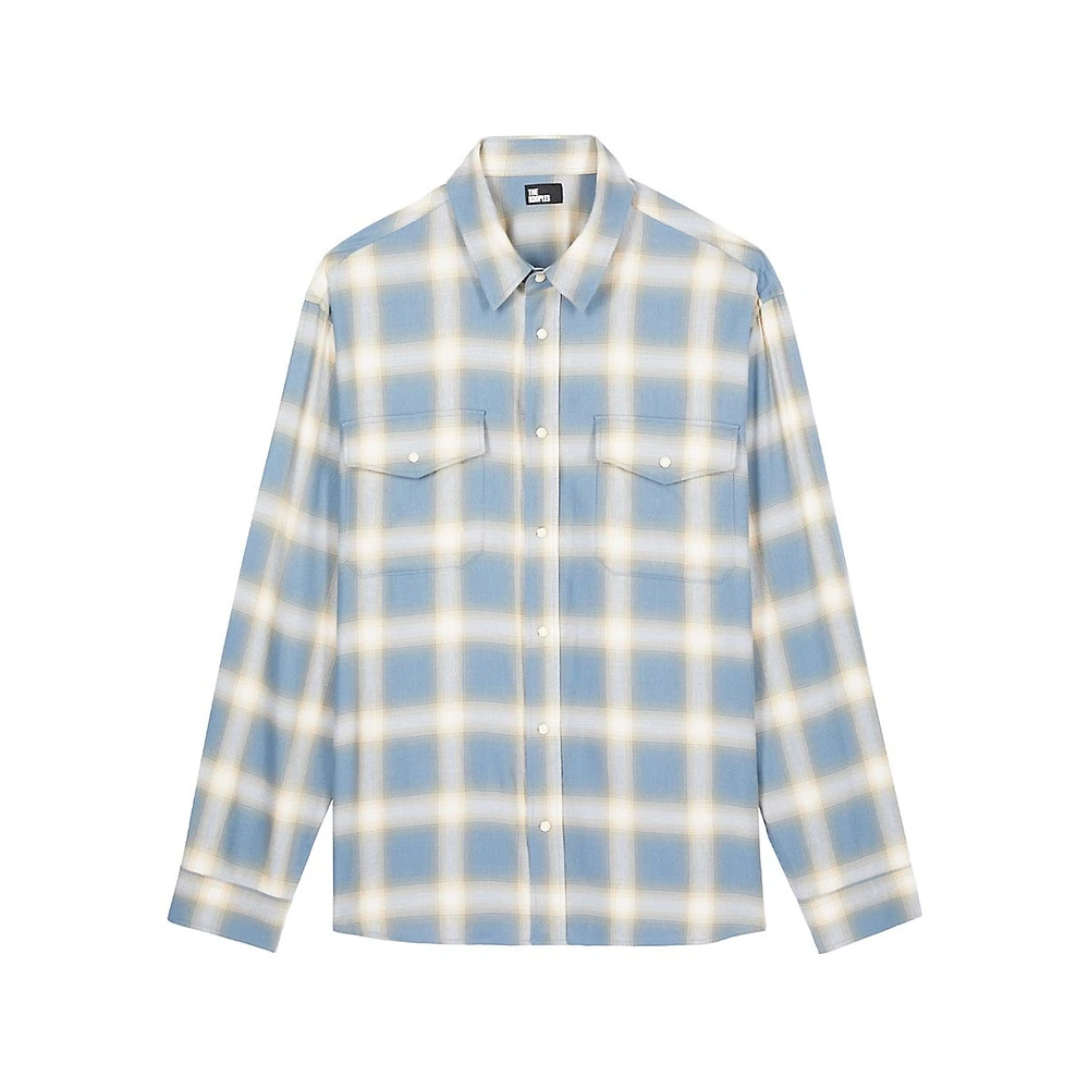 Comfort-Fit Long-Sleeve Check Shirt