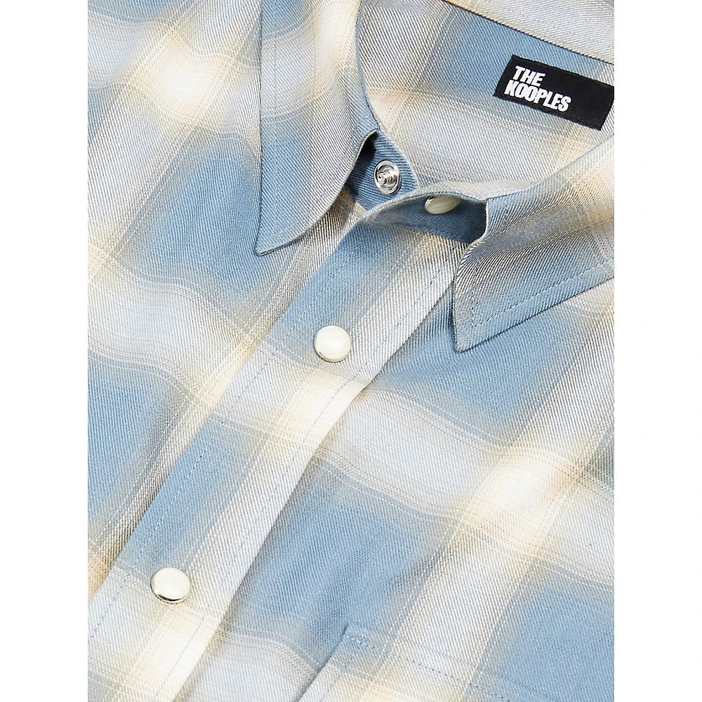 Comfort-Fit Long-Sleeve Check Shirt