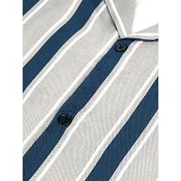 Short-Sleeved Striped Shirt