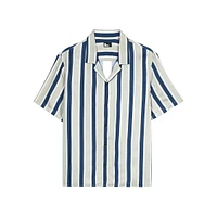 Short-Sleeved Striped Shirt