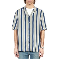 Short-Sleeved Striped Shirt