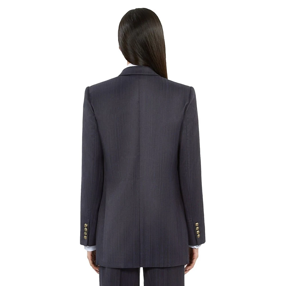 Straight-Cut Suit Jacket