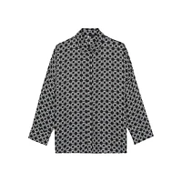 Comfort-Fit Chain-Print Shirt