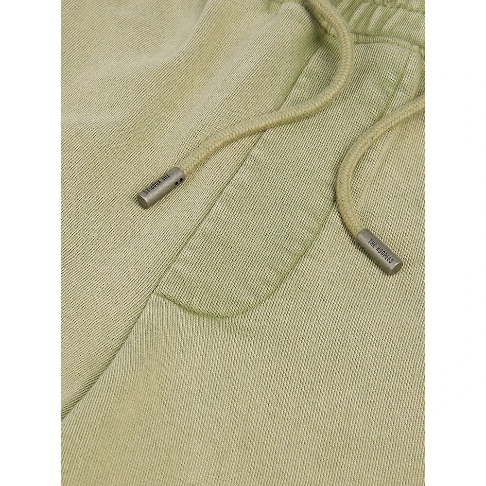 Washed Cotton Drawstring Sweatshorts