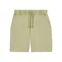 Washed Cotton Drawstring Sweatshorts