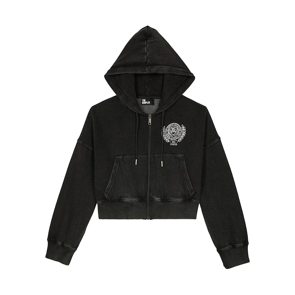 Blazon Boxy Zip Hoodie