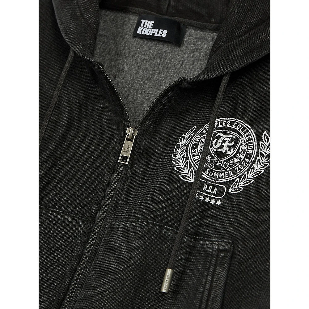 Blazon Boxy Zip Hoodie