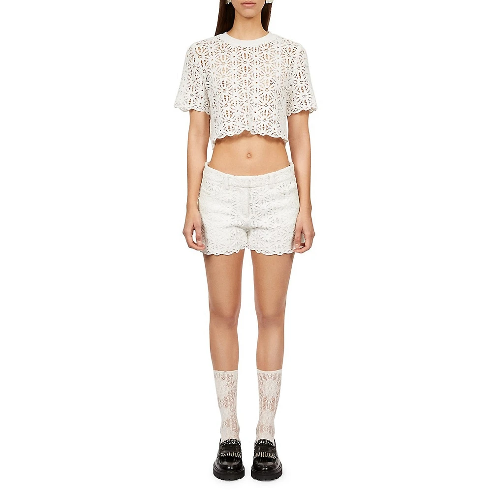 Guipure Lace Shorts