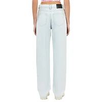 High-Waist Straight-Leg Jeans