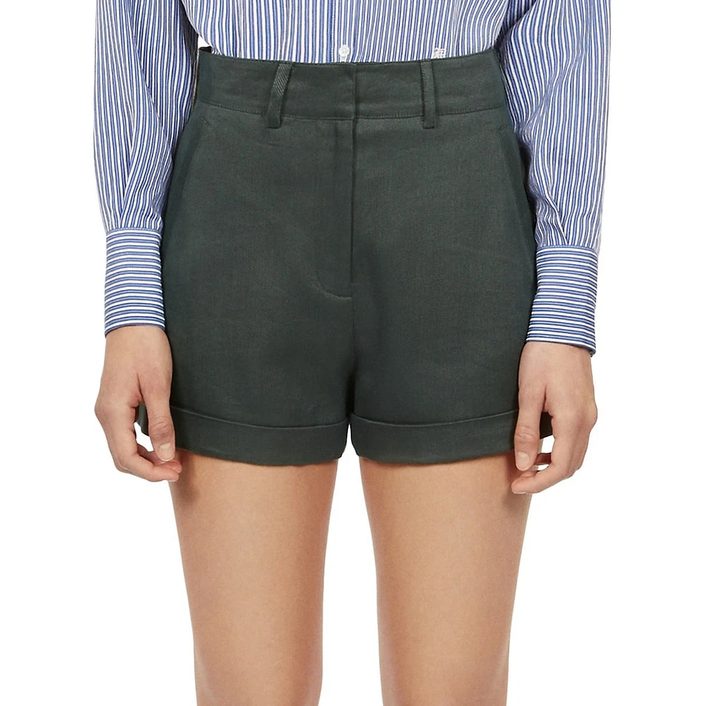 Flat-Front Shorts