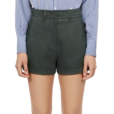 Flat-Front Shorts