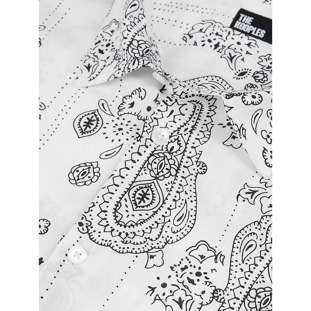 Bandana-Print Viscose Shirt