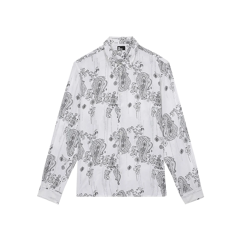 Bandana-Print Viscose Shirt