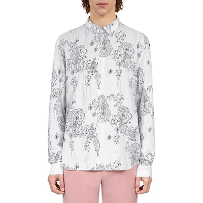 Bandana-Print Viscose Shirt