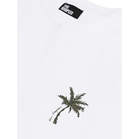 Palm Tree Embroidered Graphic T-Shirt