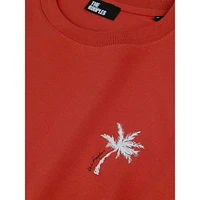 Palm Tree Embroidery T-Shirt