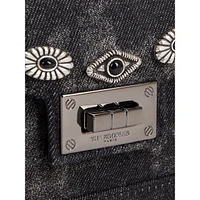 Emily Western-Detail Nano Denim Handbag