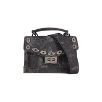 Emily Western-Detail Nano Denim Handbag