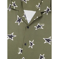 Short-Sleeve Star-Print Shirt