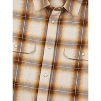 Wide-Cut Checked Shirt