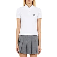 Piqué Highneck Crest Polo Shirt