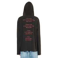 Hooded Long-Sleeve Locations Serigraphy T-Shirt