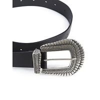 Wing Hardware Leather Belt