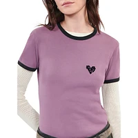 Logo Heart Cropped T-Shirt