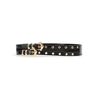 Double Buckle Leather Belt