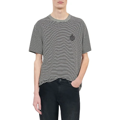 Blazon Serigraphy Striped T-Shirt