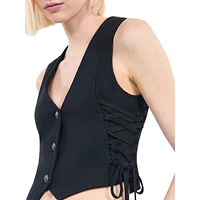 Lace-Up Vest