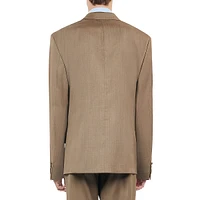 Straight-Fit Wool-Blend Suit Jacket