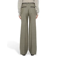 Loose-Fit Wool-Blend Suit Trousers