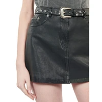 Leather Mini Skirt