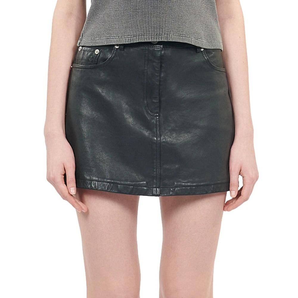 Leather Mini Skirt