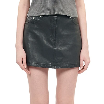 Leather Mini Skirt