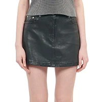 Leather Mini Skirt