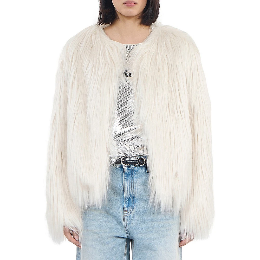 Shaggy Faux Fur Jacket