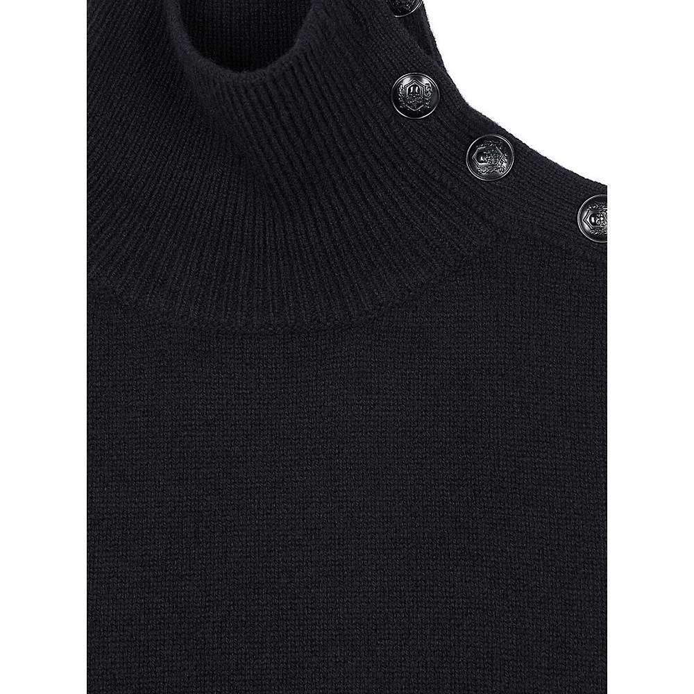 Funnelneck Wool Sweater