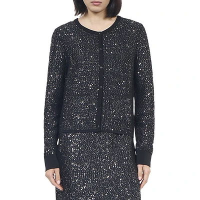 Sequin-Knit Cardigan